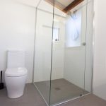 White tile bathroom